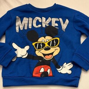 Disney Vibrant Blue Mickey Mouse Sweatshirt